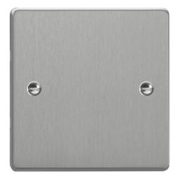 Varilight  1-Gang Blanking Plate Brushed Steel