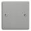 Varilight  1-Gang Blanking Plate Brushed Steel