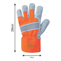 Site SWG560 Thermal Rigger Gloves Orange / White X Large