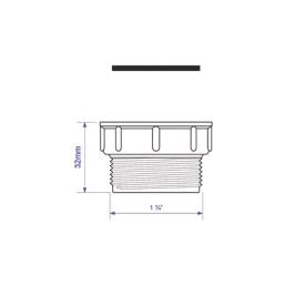 McAlpine S12A-F 1 1/4" BSP EU / UK Coupler White 32mm x 32mm