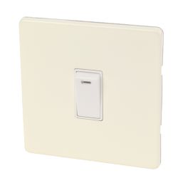 Varilight  20AX 1-Gang DP Control Switch White Chocolate with Neon with White Inserts