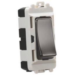 Knightsbridge  20AX Grid Intermediate Switch Black Nickel