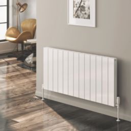 Reina Casina Single 600mm x 850mm 2211BTU White Horizontal Designer Radiator