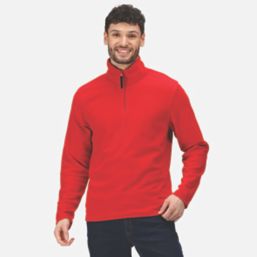 Regatta Micro Zip Neck Fleece Classic Red X Large 43 1/2" Chest