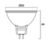 Sylvania ToLEDo GU5.3 MR16 LED Light Bulb Frosted 345lm 4.3W 5 Pack