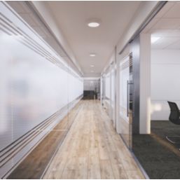 Ansell Disco Slim Indoor & Outdoor Round LED Wall/Ceiling Light White 8W 575-643lm