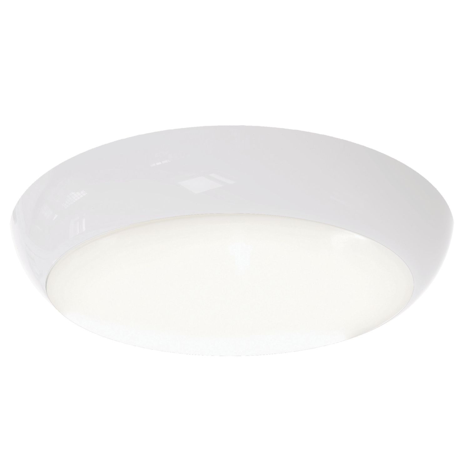 Ansell Disco Slim Indoor & Outdoor Round LED Wall/Ceiling Light White 8W 575-643lm (448PG)