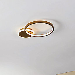 Eglo Gafares LED Ceiling Light Gold / White 15W 2100lm