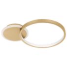 Eglo Gafares LED Ceiling Light Gold/White 15W 2100lm