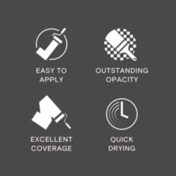 LickPro  2.5Ltr Black 02 Vinyl Matt Emulsion  Paint