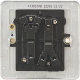 Knightsbridge  10AX 2-Gang 2-Way Light Switch  Polished Brass