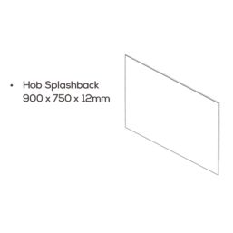 Mariz  Vena White Splashback 750mm x 900mm x 12mm