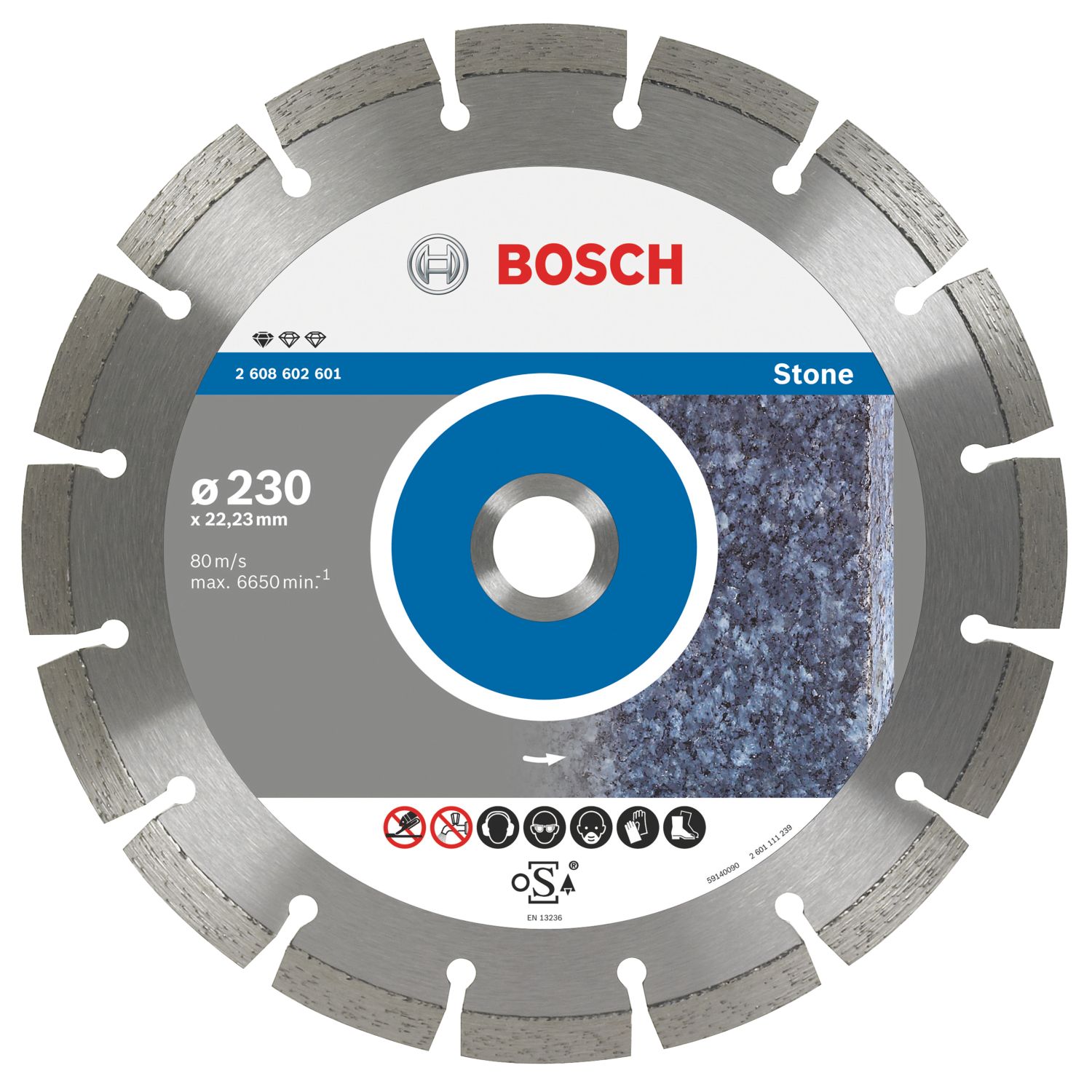 Bosch Multi-Material Diamond Disc 230mm x 22.23mm (44901)