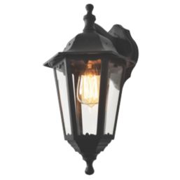 Zinc BIANCA Outdoor Up / Down Lantern Wall Light Black