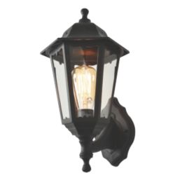 Zinc BIANCA Outdoor Up / Down Lantern Wall Light Black