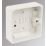 Crabtree Capital 1-Gang Surface Pattress  Knockout Box 29mm