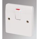 MK Logic Plus 20A 1-Gang DP Control Switch White
