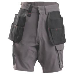 Hard Yakka Toughmaxx Lite Holster Stretch Work Shorts Graphite 34" W
