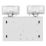 4lite  Non-Maintained Emergency LED Twin Spotlight White 3.5W 406lm