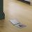 Varilight YFS4B-S 13A 1-Gang Unswitched Floor Socket Brushed Steel with Black Inserts