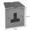 Varilight YFS4B-S 13A 1-Gang Unswitched Floor Socket Brushed Steel with Black Inserts