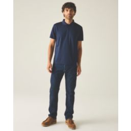 Regatta Pro Wicking Pique Polo Shirt Navy Small 38" Chest