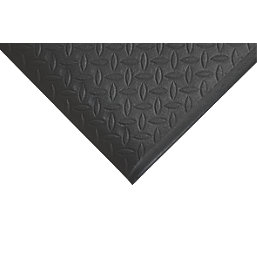 COBA Europe Orthomat Diamond Anti-Fatigue Floor Mat Black 18.3m x 1.2m x 9mm
