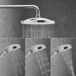 Mira Minimal Rear-Fed Exposed Chrome Thermostatic Dual Outlet Mixer Shower