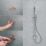 Mira Minimal Rear-Fed Exposed Chrome Thermostatic Dual Outlet Mixer Shower