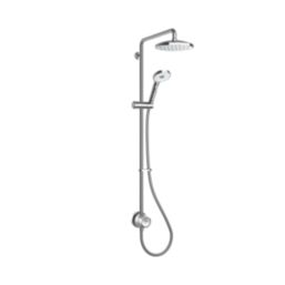 Mira Minimal Rear-Fed Exposed Chrome Thermostatic Dual Outlet Mixer Shower