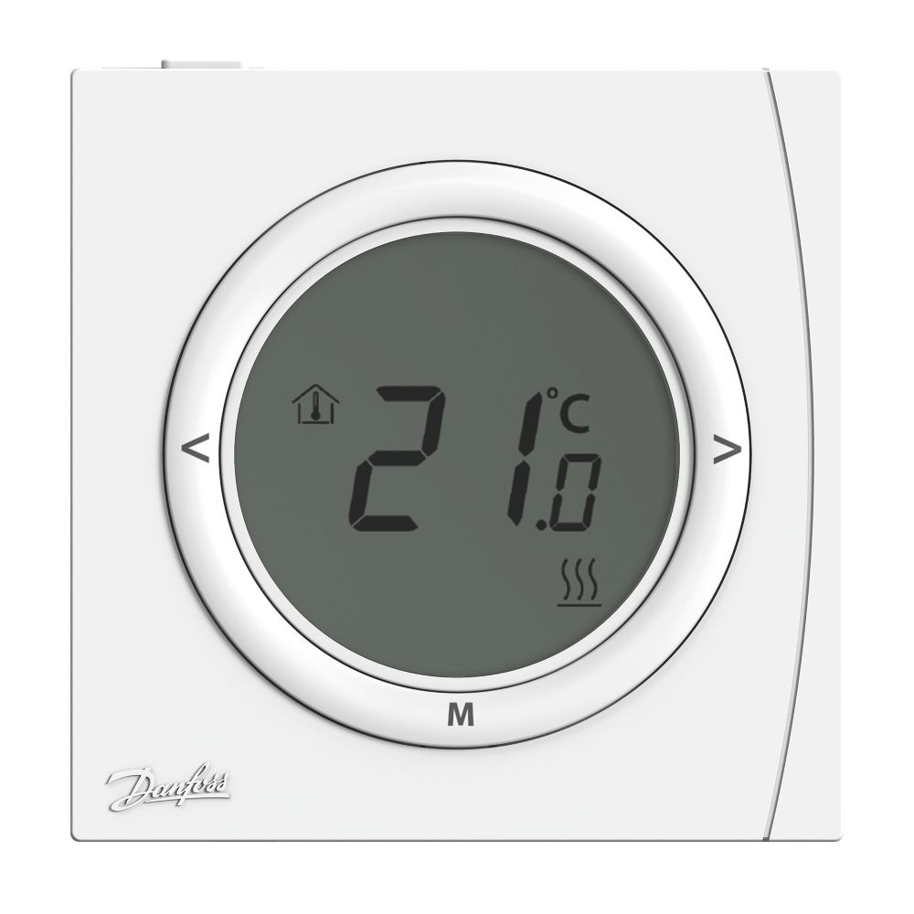 Danfoss RET2001 1-Channel Wired Electronic Room Thermostat - Screwfix
