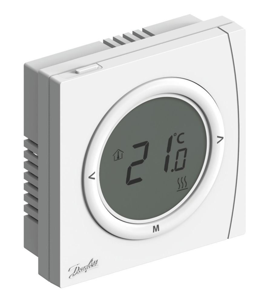 Danfoss RET2001 1-Channel Wired Electronic Room Thermostat - Screwfix