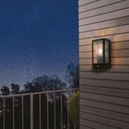Eglo Alamonte Outdoor Wall Light With PIR Sensor Black