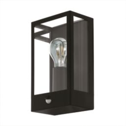 Eglo Alamonte Outdoor Wall Light With PIR Sensor Black