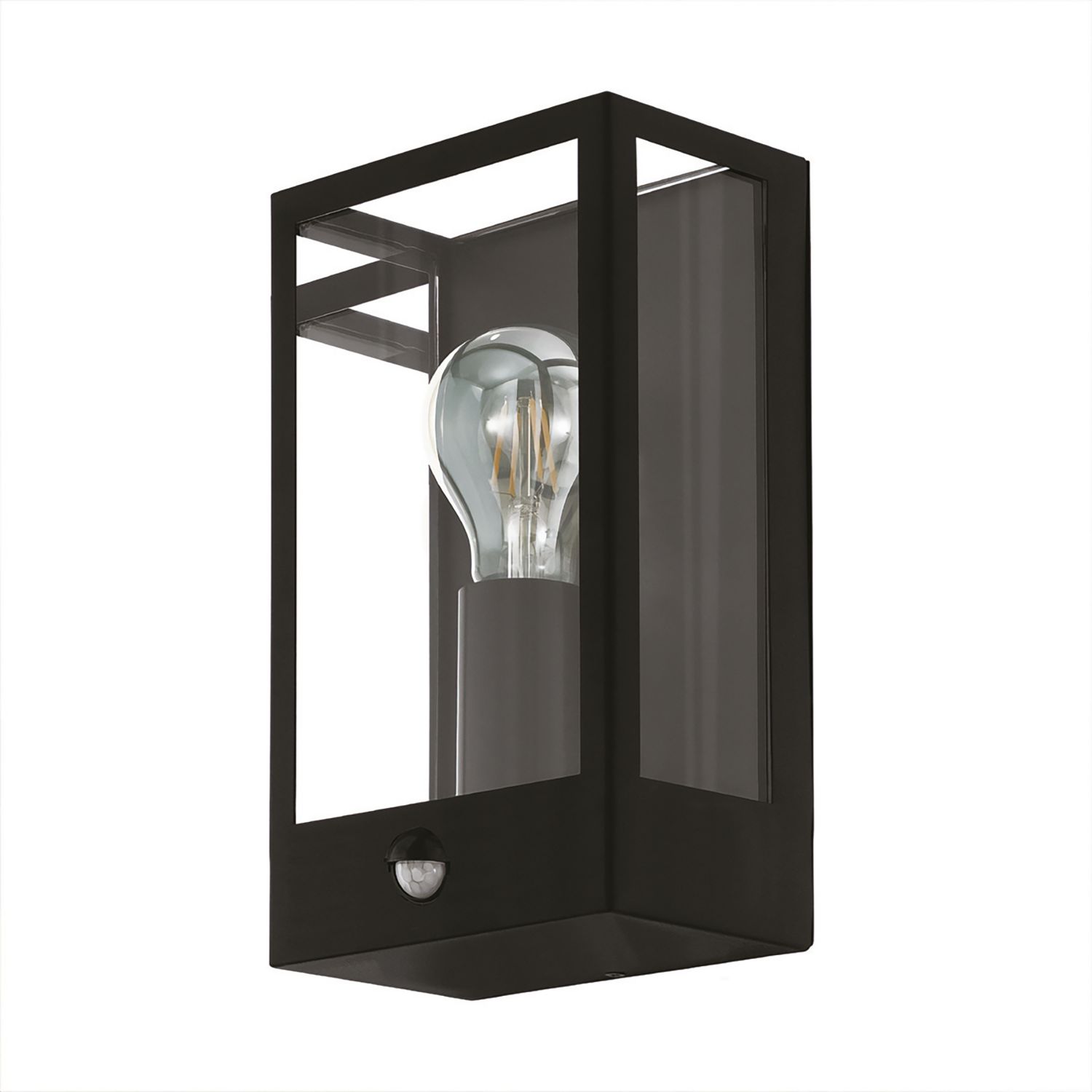 Eglo Alamonte Outdoor Wall Light With PIR Sensor Black (449PL)
