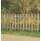 Forest Heavy Duty Picket  Fence Panels Natural Timber 6' x 3' Pack of 5