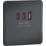 Knightsbridge  5A 63W 3-Outlet Type A & C USB Socket Anthracite with Black Inserts
