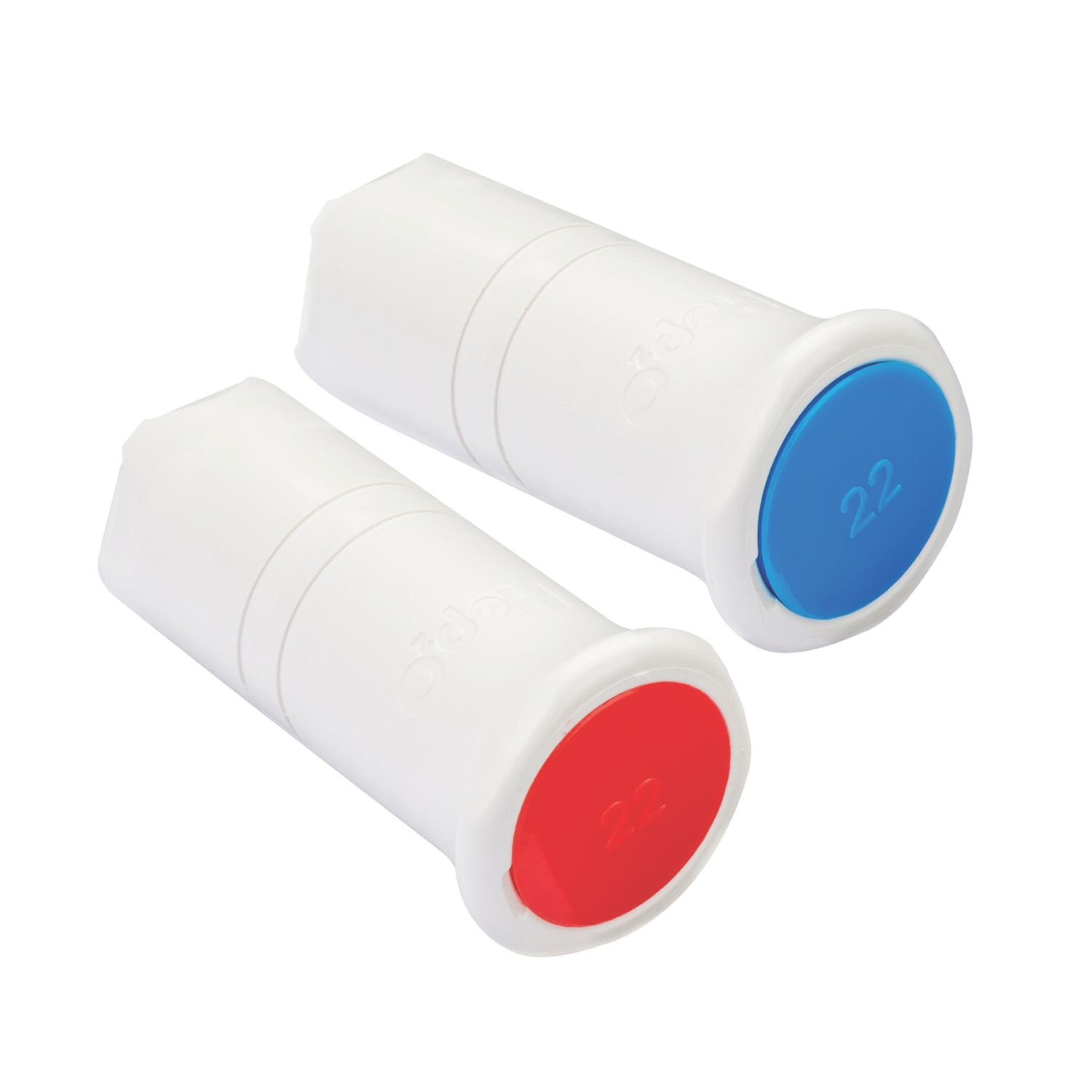 Hep2O Plastic Push-Fit Keyless Blanking Pegs 22mm 2 Pack (449RE)
