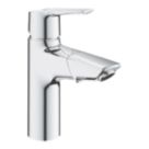 Grohe Quickfix Start StarLight Chrome 191mm Standard Lever Mono Basin Mixer Tap  With Clicker Waste