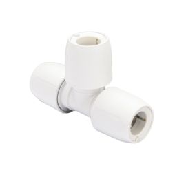 Hep2O  Plastic Push-Fit Equal Tees 15mm 10 Pack