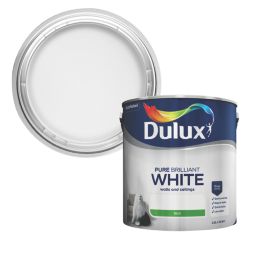 Dulux  2.5Ltr Pure Brilliant White Silk Emulsion  Paint