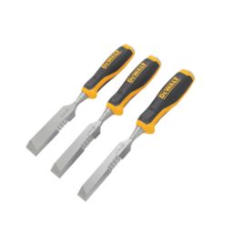 DeWalt  Bevel Edge Side Strike Wood Chisel Set 3 Pcs