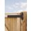Smith & Locke Black Powder-Coated Straight Heavy Reversible Gate Hinges 183mm x 508mm x 60mm 2 Pack