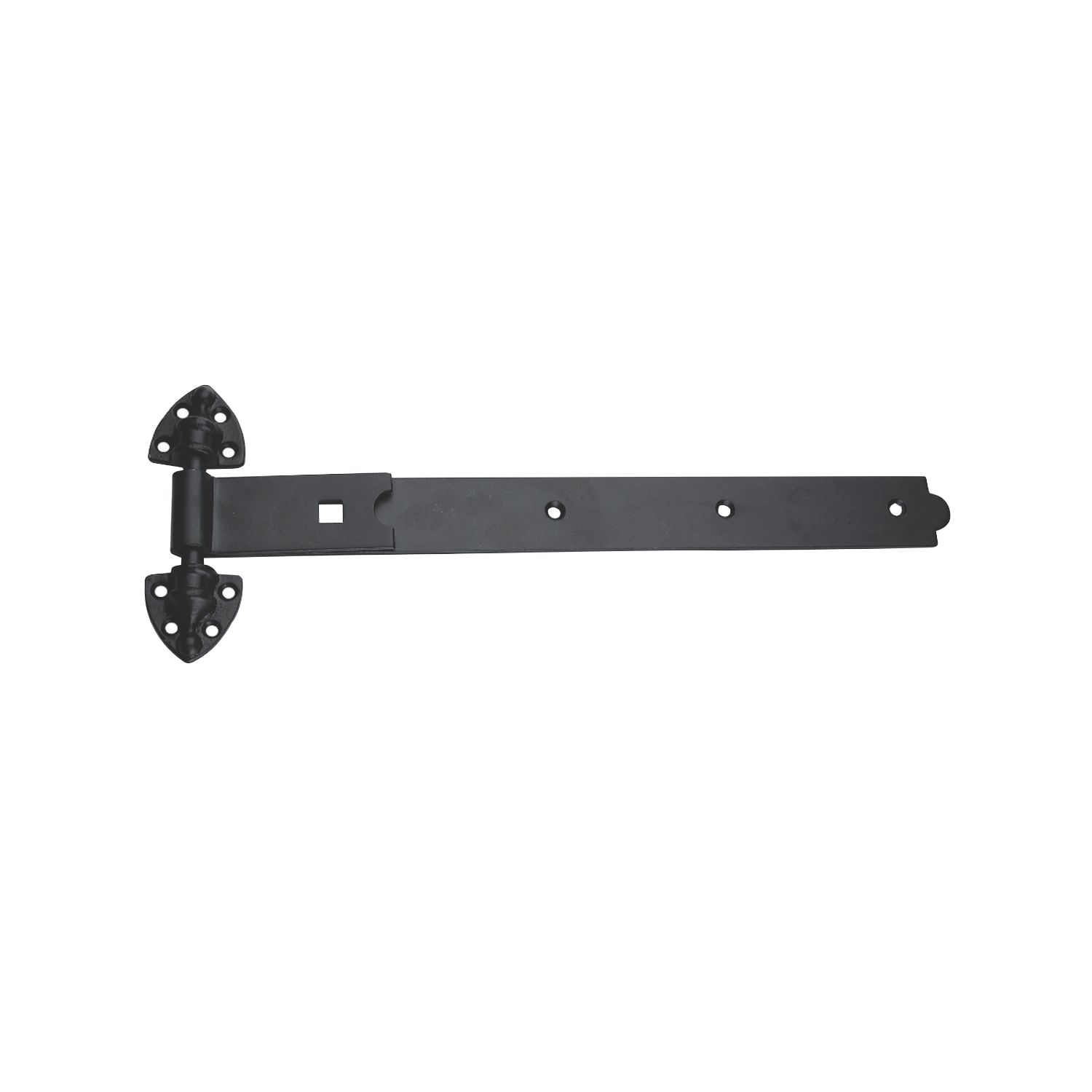Smith & Locke Black Powder-Coated Straight Heavy Reversible Gate Hinges 183mm x 508mm x 60mm 2 Pack (4508J)