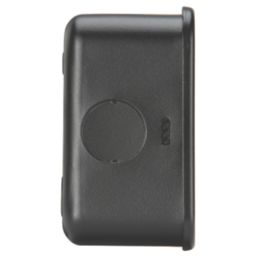 Knightsbridge MR7000UTB 13A 1-Gang Unswitched Metal Clad Single Socket Black with Black Inserts