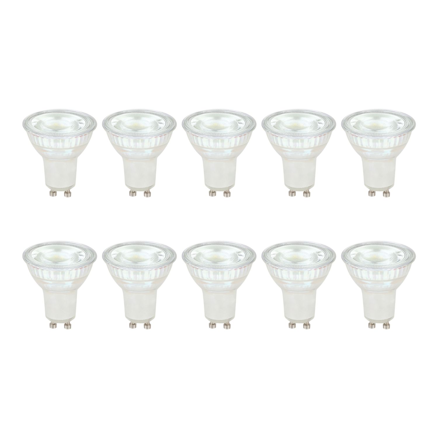 LAP Wide Beam Angle GU10 LED Light Bulb 345lm 2.5W 10 Pack (450CF)