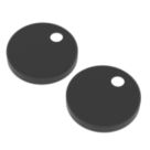 Brixton & Trade Toilet Seat Hinge Cover Caps Wrapover Black