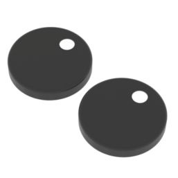 Brixton & Trade Toilet Seat Hinge Cover Caps Wrapover Black