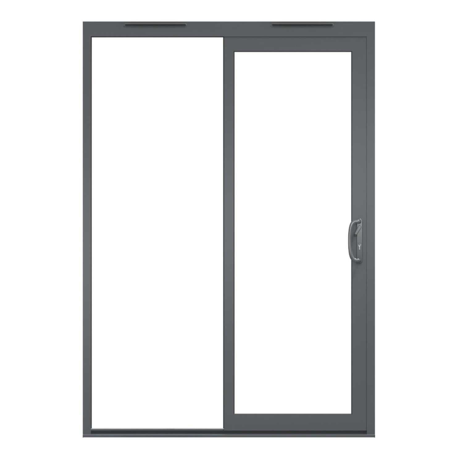 Green & Taylor Right-Handed Grey Metal Sliding Patio Door 2090mm x 1490mm (450CT)