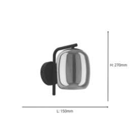 Eglo Ciampino Wall Light Black